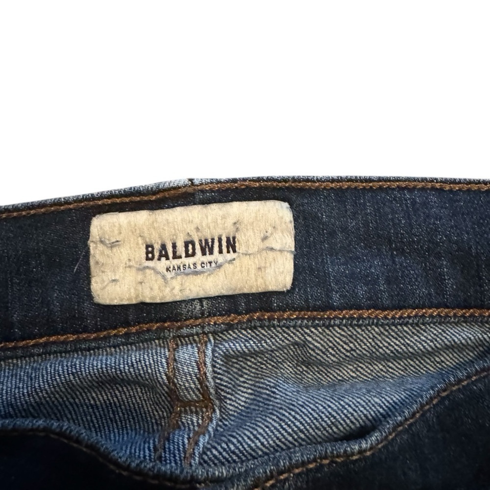 Baldwin Men’s 76 Slim Japanese Selvedge Size 34 Button Fly USA Denim Jeans - Picture 5 of 9